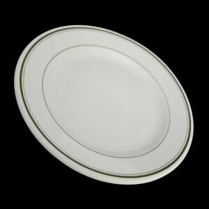 McNicol China Clarksburg WVA 6.75" Restaurant Ware Plate Green Band